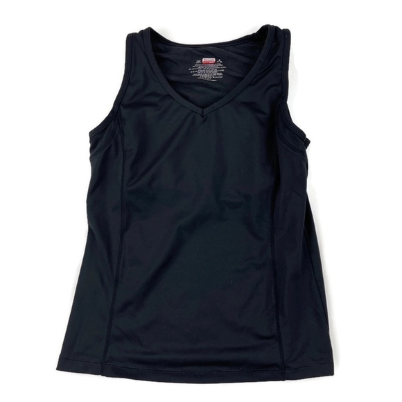 Danskin Now Womens Tank Top Black Vneck Medium - Picture 1 of 7